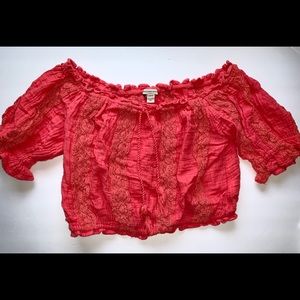 Red American eagle top